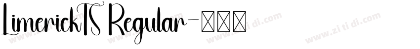 LimerickTS Regular字体转换